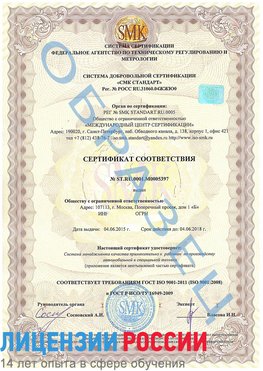Образец сертификата соответствия Урень Сертификат ISO/TS 16949